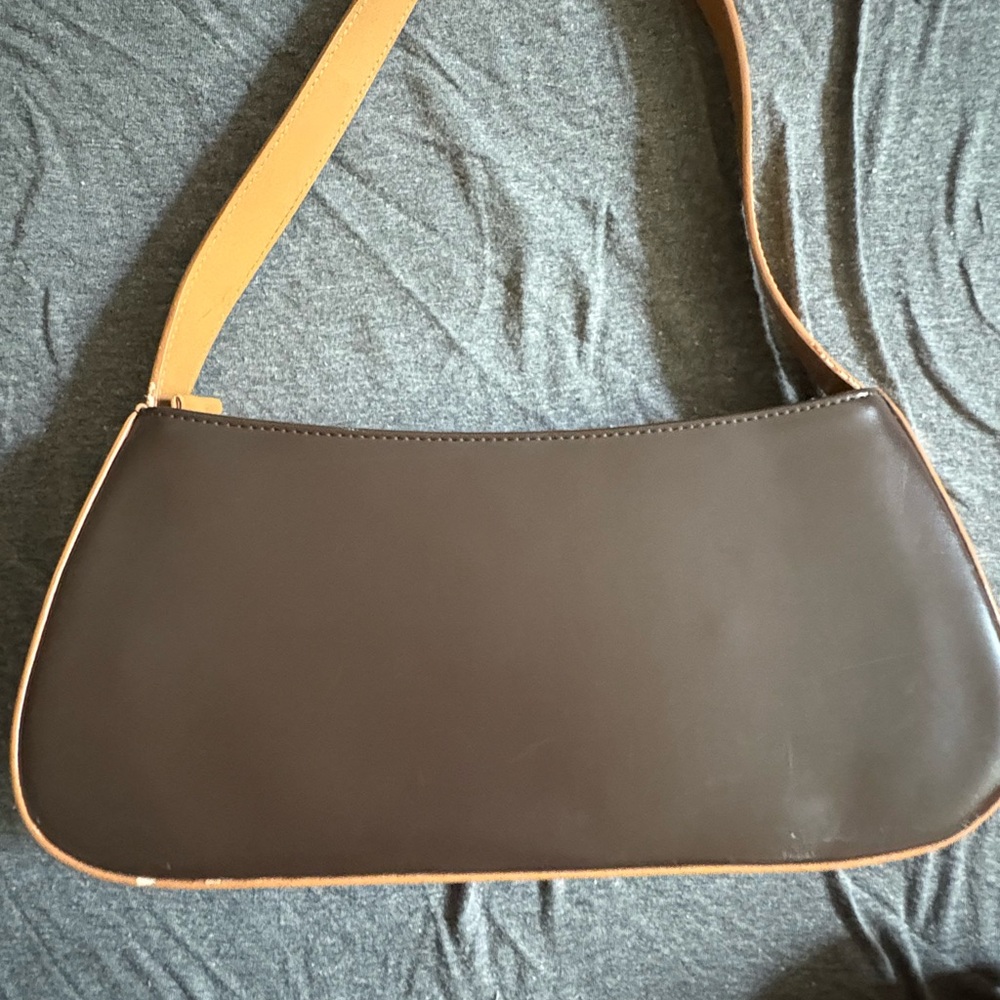 Tod's Dark Brown and Tan Shoulder Bag - Picture 3 of 5